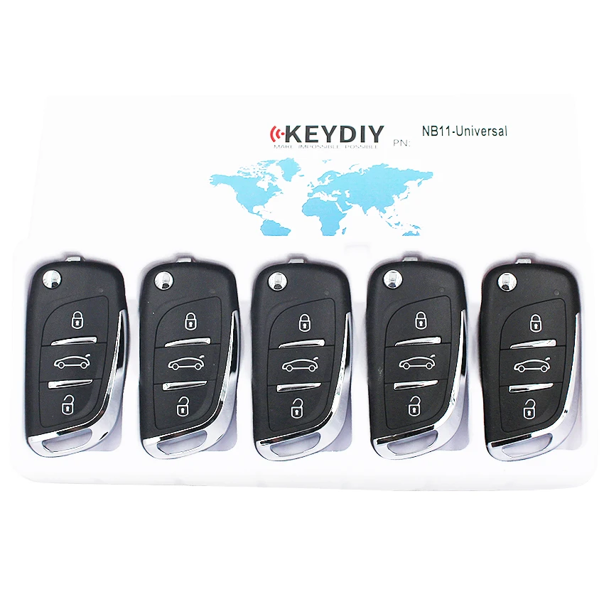 10pcs/lot Remote Key NB-Series NB11 for KD900 KD-X2 KEYDIY 3 button NB11-Multi Peugeot/Citroen/Honda | Автомобили и мотоциклы
