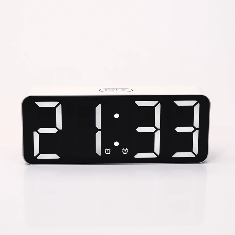 Светодиодный цифровой будильник отображение температуры даты настольные