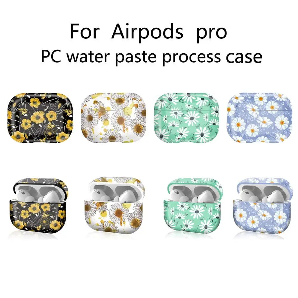 

Daisy Flower Earphone Case For Airpods Pro Dust Guard Outer Hard PC Protective Shell Cover For Airpods Pro Charging Box Bag