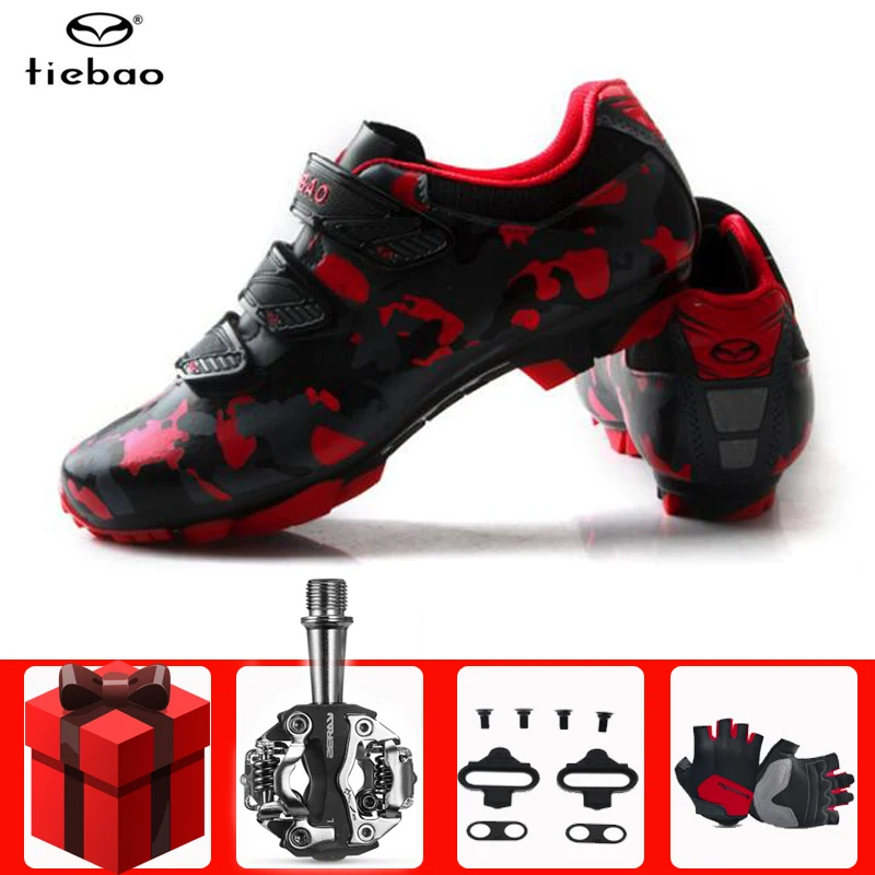 

Tiebao cycling shoes men sapatilha ciclismo mtb add SPD pedal set Self-Locking bicycle riding mountain bike superstar sneakers