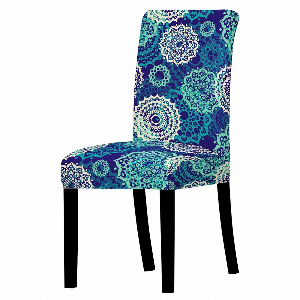 Мандала чехол для кресла современный съемный спандекс растягивающиеся Чехлы