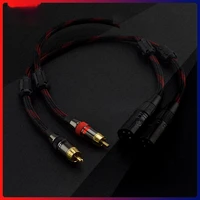 hifi rca to xlr audio cable male to female male to male balance xlr to rca adapter 2rca dual shielded for amplifier mixer eq