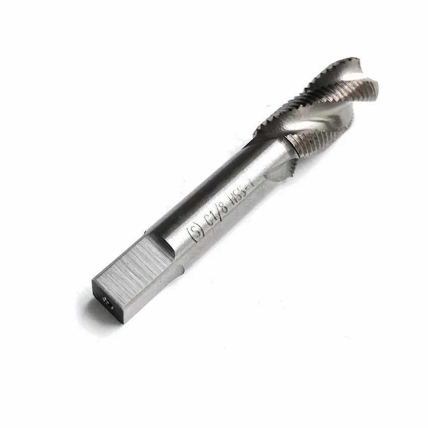 Free shipping 1pc HSS 55 degree G1/8"-28 BSP Parallel British Standard Pipe Spiral fluteTap hss machineTaps right hand | Инструменты