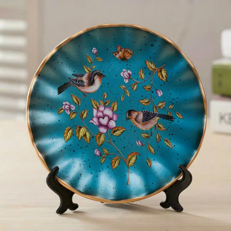 

European Retro disc Ornament Home Decor Creative modern Crafts Home Decor Accessories Wedding Gift for lovers