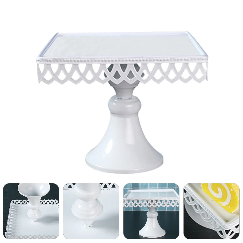 

Европейский стиль Железный кекс десерт Дисплей Стенд белый цвет