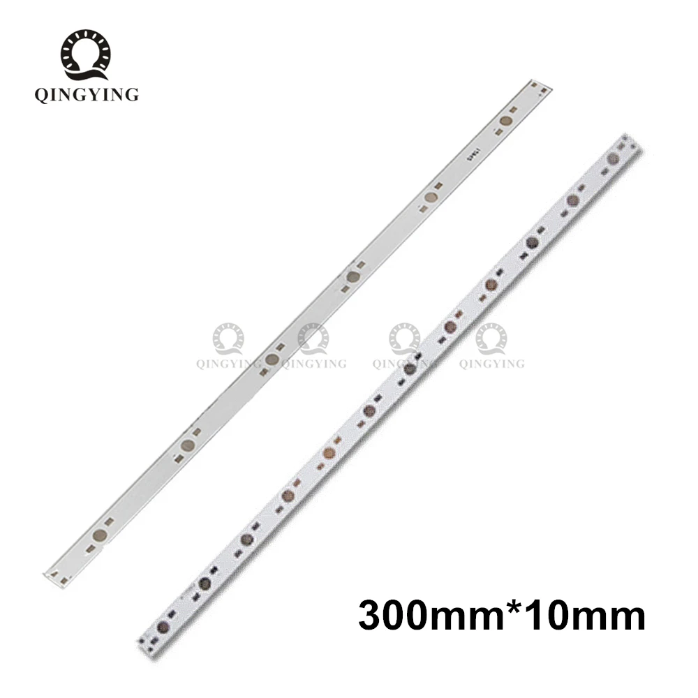 10 шт.-100 шт. 300 мм x 10 мм светодиодный Дов s 12 Светодиодный Дов s 6 Вт 12 Вт алюминиевая Базовая пластина подходит для установки 1 Вт 3 Вт светодисветодиодный высокой мощности светильник вой панели печатной платы