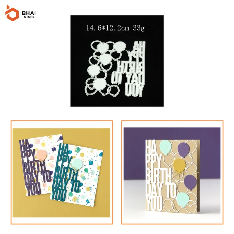 

Шары на день рождения, металлическая высечка для «сделай сам», скрапбукинг, фотоальбом, декоративные трафареты, тиснение, бумажные открытки...