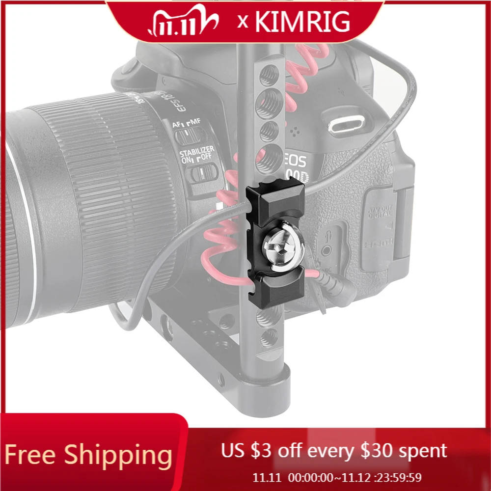 

Кабельный зажим для цифровой зеркальной камеры 3 мм, 4 мм, 5 мм, универсальный клетчатый зажим, тросик с винтом 1/4 дюйма, универсальный для цифр...