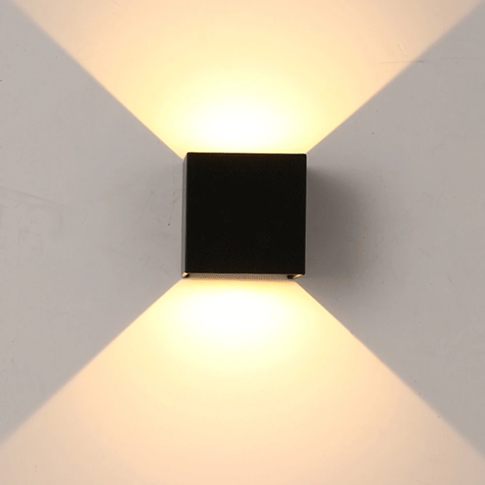 

86-265V Porch Adjustable Brightness Garden Patio Indoor Sconce Outdoor Waterproof Exterior Led Cafe Wall Lamp Decoration