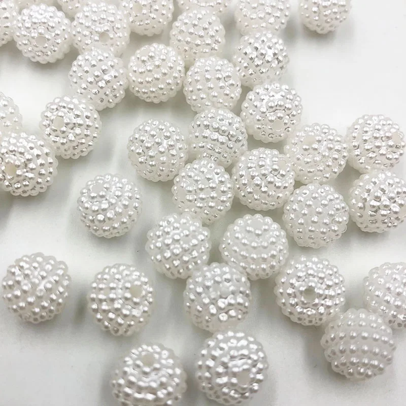 

100PCS 10MM white ABS Loose Beads DIY Jewelry Accessories