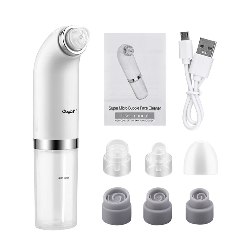 

Ckeyin Small Bubble Blackhead Instrument Blu-Ray Water Oxygen Cycle Blackhead Exporter Cleans Pores Acne Blackhead Cleansing