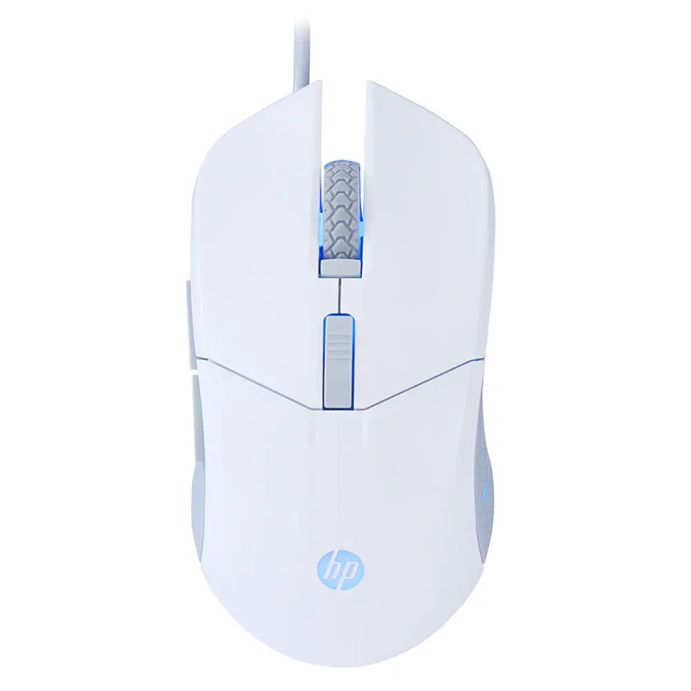 White normal Hp G260 RGB светодиодный светильник Проводная игровая мышь профессиональная эргономичная Макросъемка 5500 dpi Мышь для ПК компьютера ноутбука Бесшумная мышь - Цвет: White normal