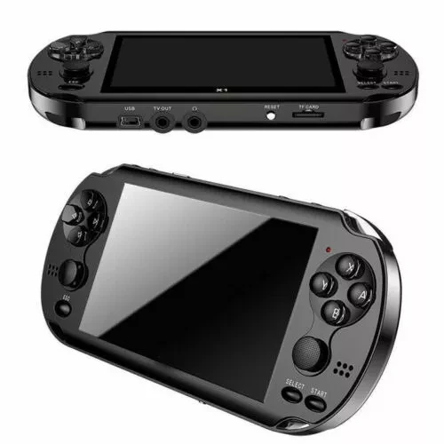 

5.1inch Handheld Game Console 4.3inch screen mp4 player MP5 game player real 8GB for 1500 games,camera,video,e-book PK X6 X9 X12