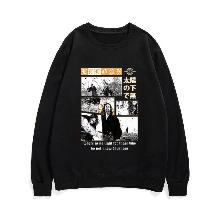 

Japan Manga Samurai Unique Sweatshirt Vagabond Miyamoto Musashi Sasaki Kojiro Graphics Sweatshirts Men Women Fashion Pullover