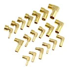 Латунный фитинг для шланга, коленчатый фитинг 6 мм 8 мм 10 мм 12 мм 16 мм до 14 дюйма, 18 дюйма, 12 дюйма, 38 дюйма, с бородкой BSP, Соединительный адаптер