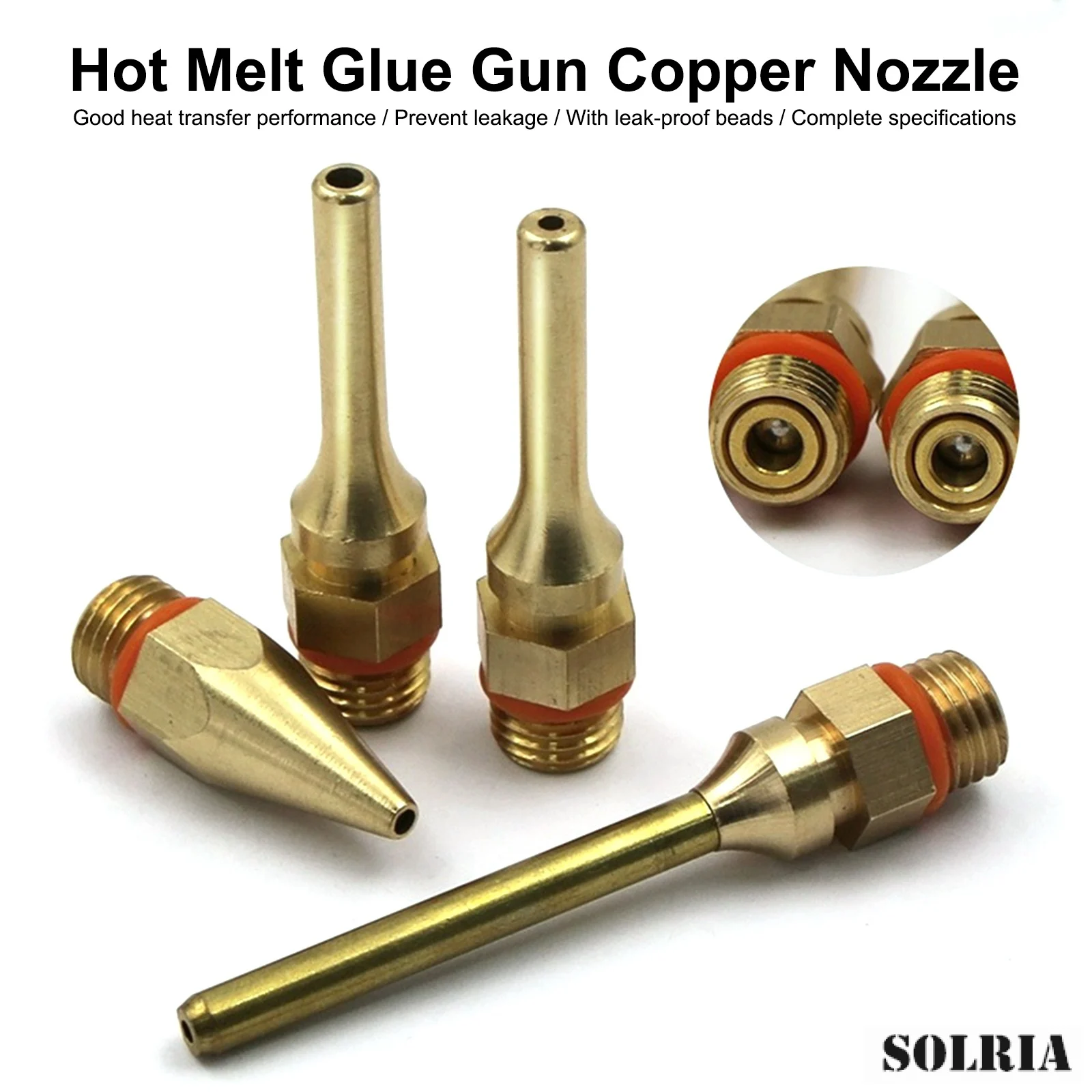 

Hot Melt Glue Gun Accessories, Long Short Small-bore Large Diameter Pure Copper Nozzle 2.0x70mm 2.0x50mm 2.0x34mm 3.0x50mm