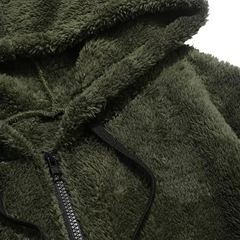 

Hot-selling Autumn and Winter New Men's Sweater, Long-sleeved Plush Parallel Bars, Contrast Color Zipper Hoodie