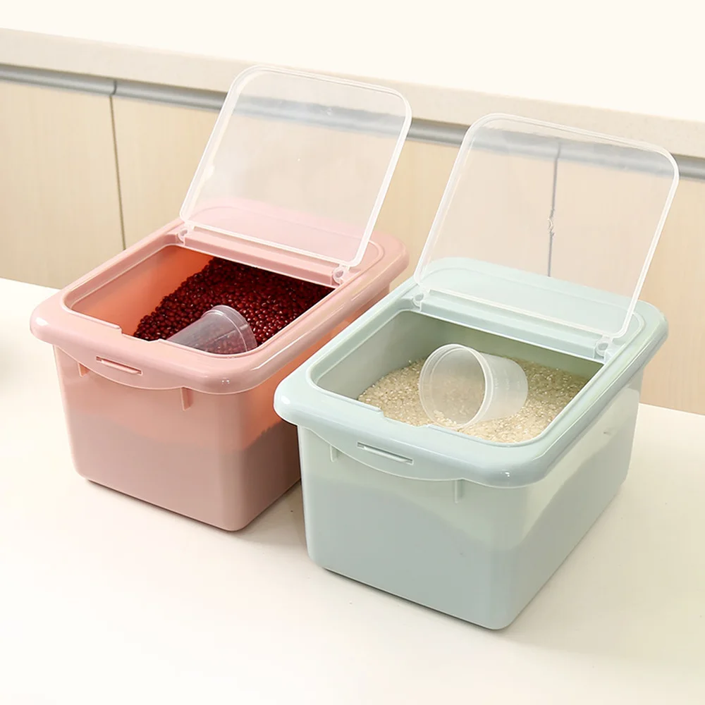 Контейнер для хранения риса 10 кг пластиковый контейнер герметичный влаги с