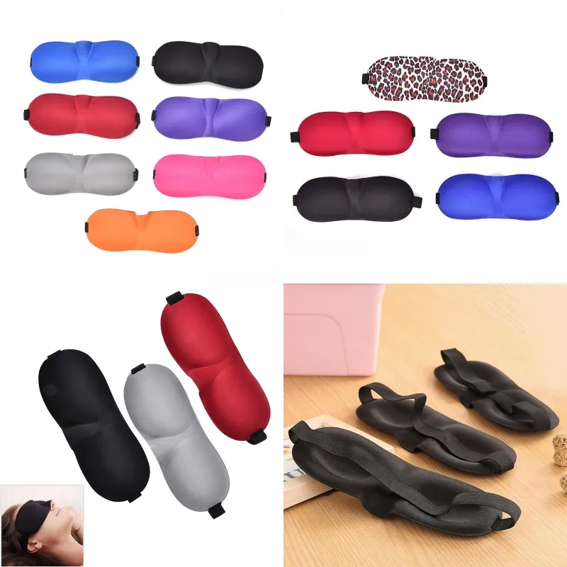 Повязка на глаза мягкая дорожная для мужчин и женщин 3D маска сна натуральный