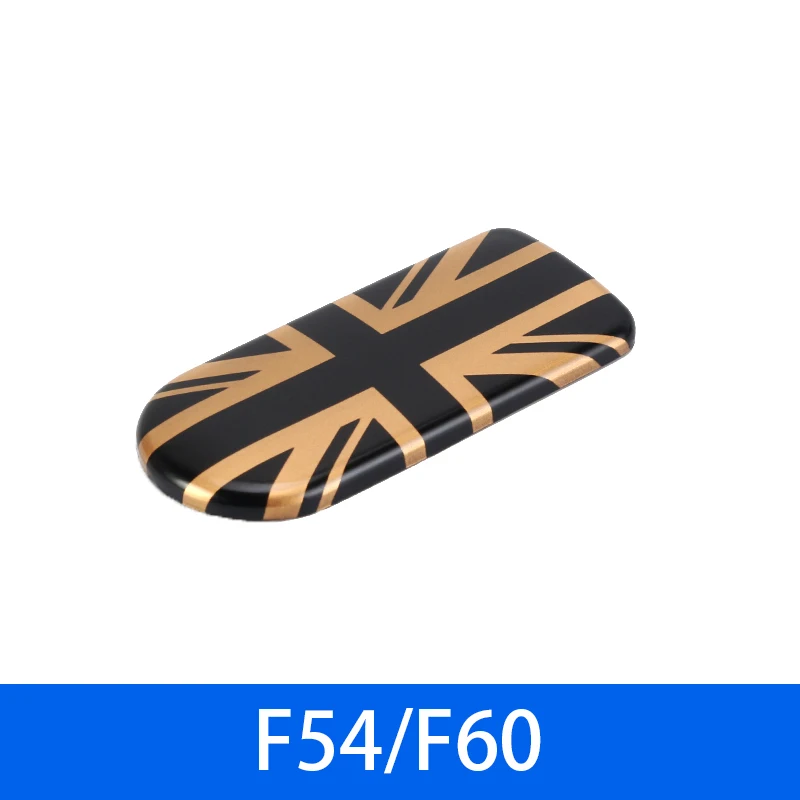 Car Glove box handle decoration Storage box cover sticker Car styling Accessories For MINI Clubman COOPER F54 F60 Countryman - Название цвета: Black gold flag