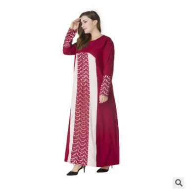 Элегантное Длинное кружевное мусульманское платье абайя Новое поступление