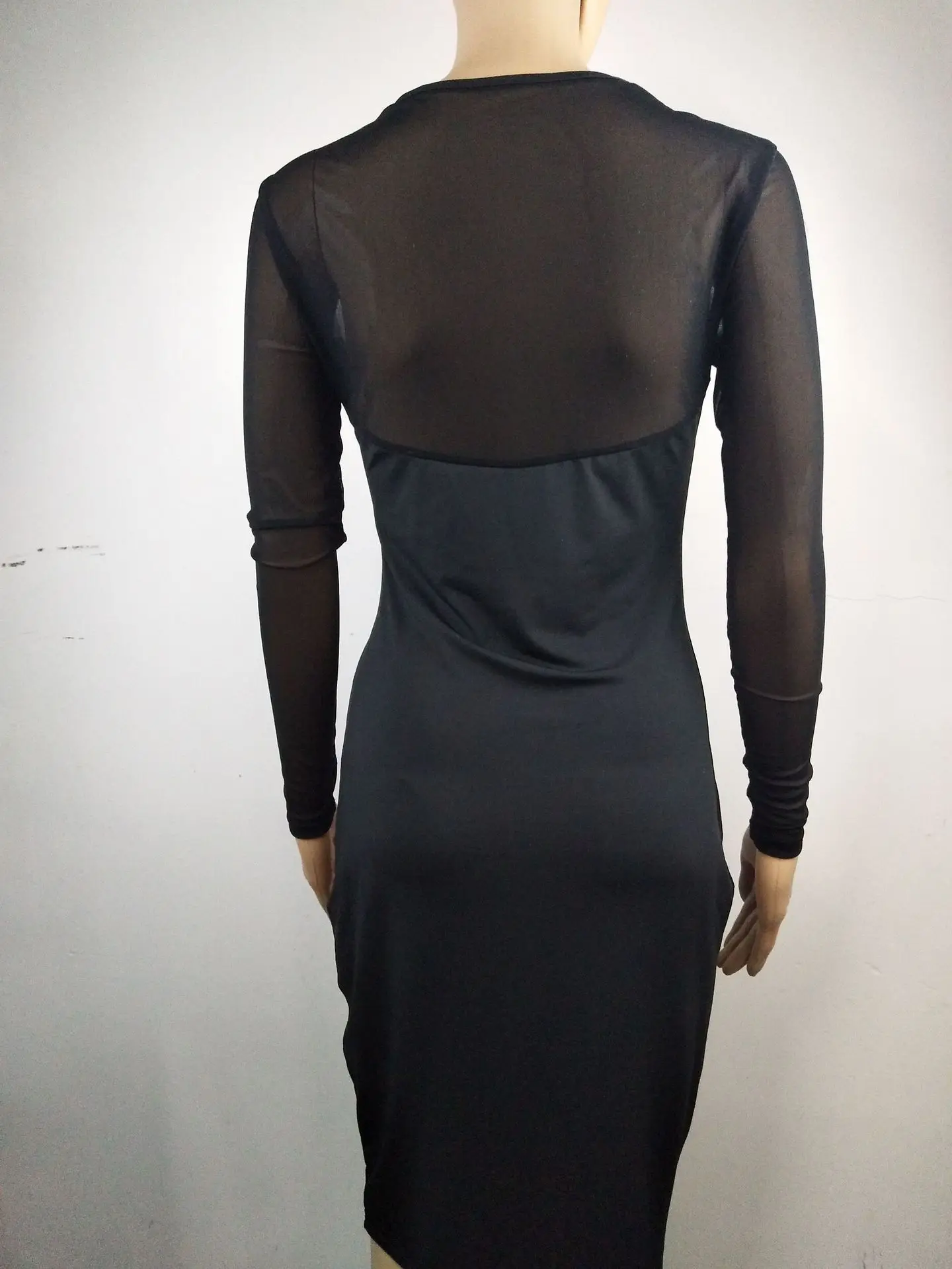 

2021 Summer New Mesh Hollow Women Sexy Dress Tight-fitting Hip Dress Casual Fashion Charming Female Skirt black dress