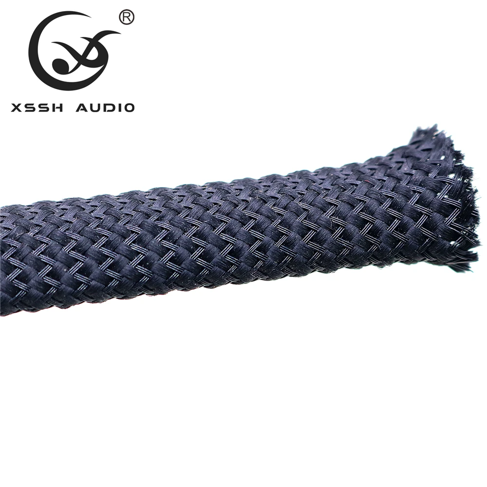 10m/20m 5mm 8mm 15mm 20mm 25m Black Cotton Nylon Special Shock Absorber Braided Sleeve Cable Sleeves Sheath Tube for power Wire