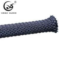 10m20m 5mm 8mm 15mm 20mm 25m black cotton nylon special shock absorber braided sleeve cable sleeves sheath tube