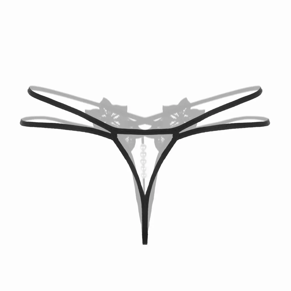 Сексуальные трусики с подвеской для женщин перламутровые стринги G String V-String