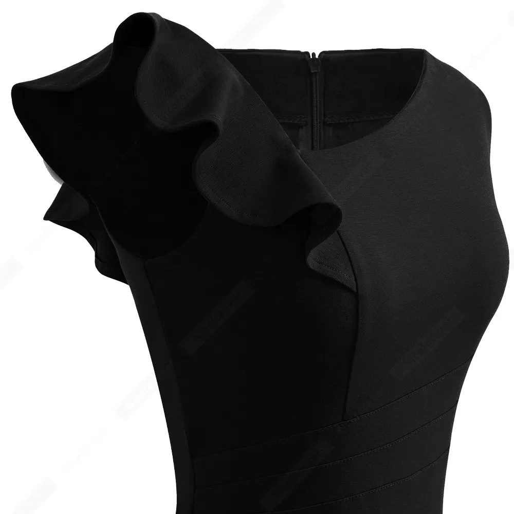 Женское повседневное офисное платье карандаш без рукавов элегантное облегающее