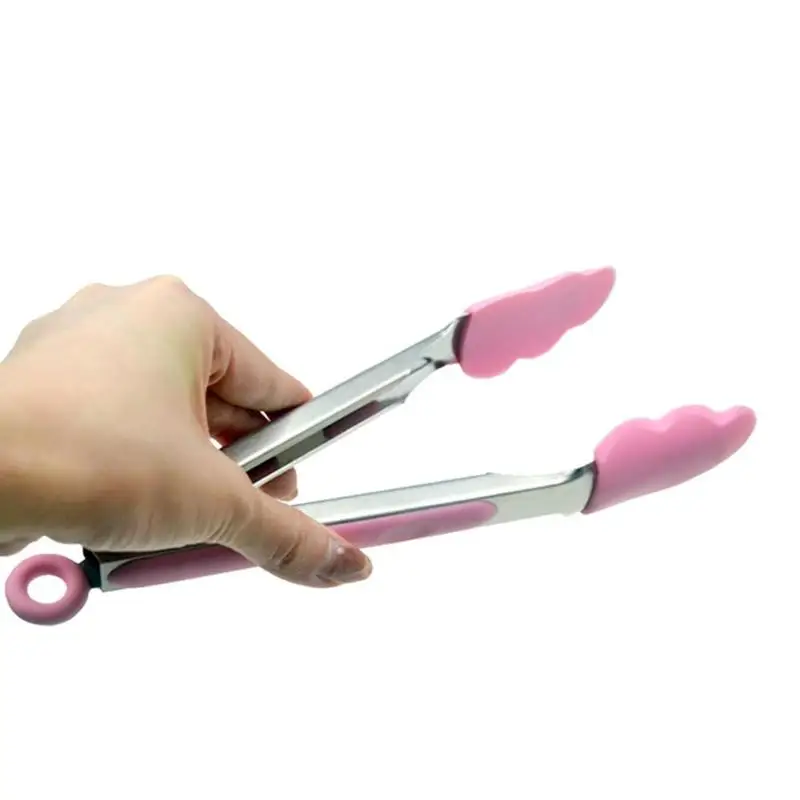 Кухонные щипцы из нержавеющей стали с зажимом для приготовления салата