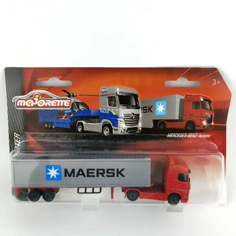 

Модель автомобиля из сплава Majorette 1/64, Benz, грузовик, прицеп Xixing Mann