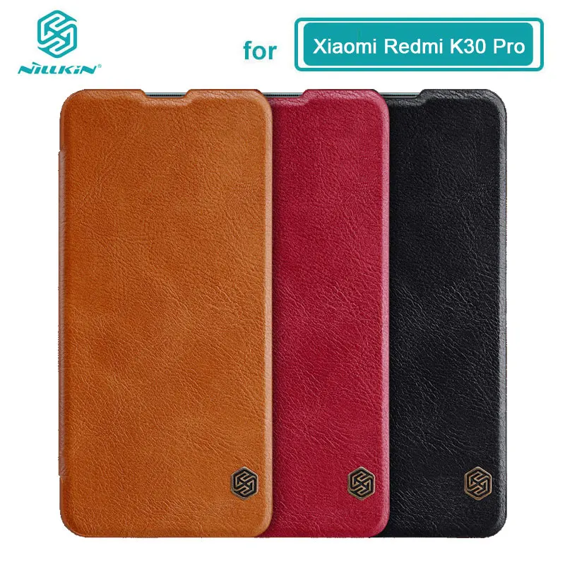 Nillkin Чехол для Xiaomi POCO F3 X3 NFC M3 Qin Series чехол книжка из искусственной кожи Redmi K40 Pro