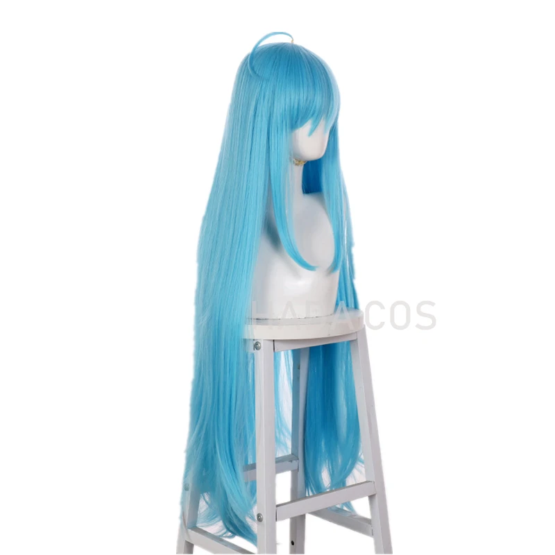 Парик для косплея из аниме Виви с длинными волосами небесно-голубого цвета