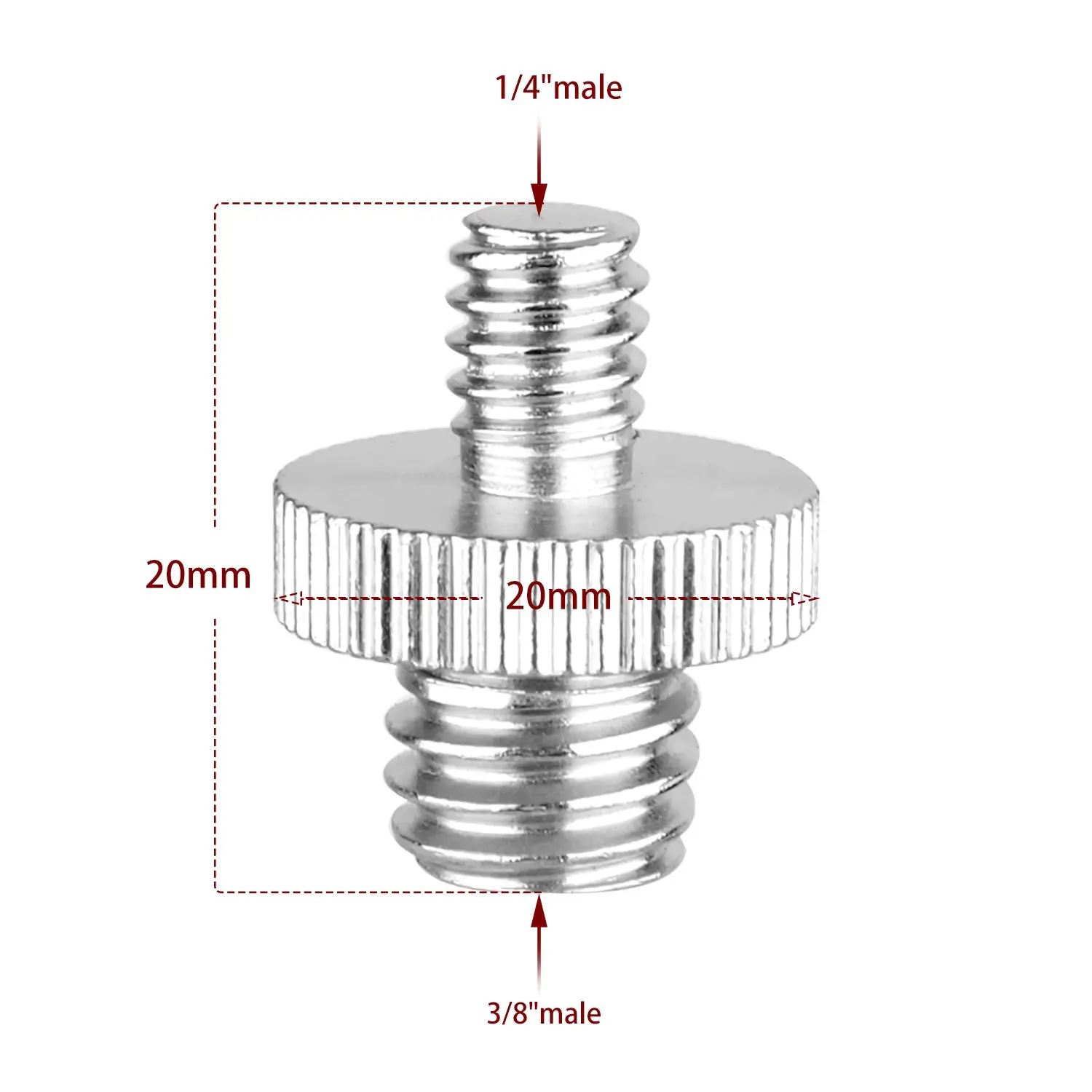 5 шт. Стандартный 1/4 &quotПапа до 3/8&quot резьбовой штатив винт монтажный адаптер