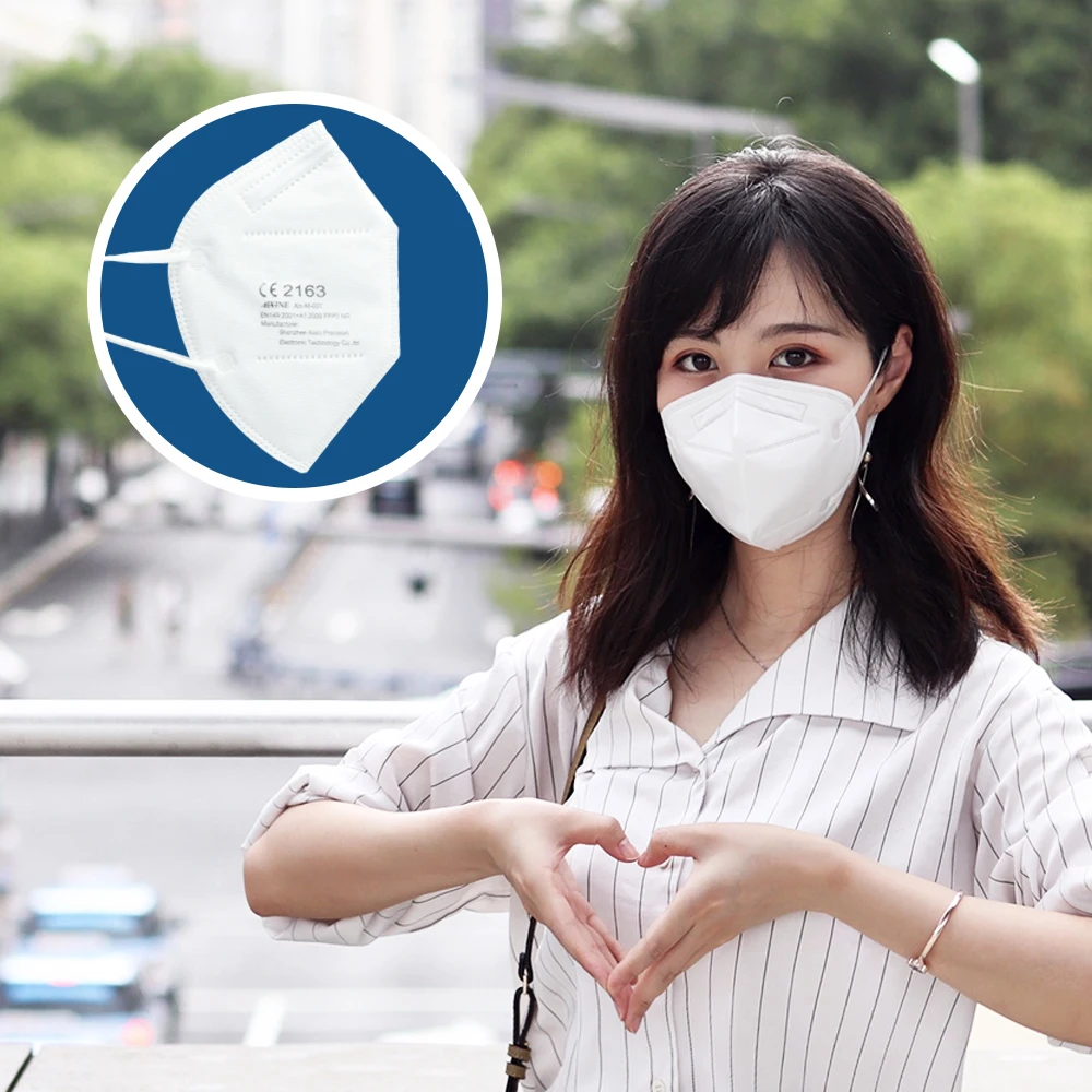 

AIXIN Hot Selling 10-50pcs Disposable Mask CE Certification FFP2 Dust Mask 5 Layers Filter Outdoor Safety Protection Face Mask