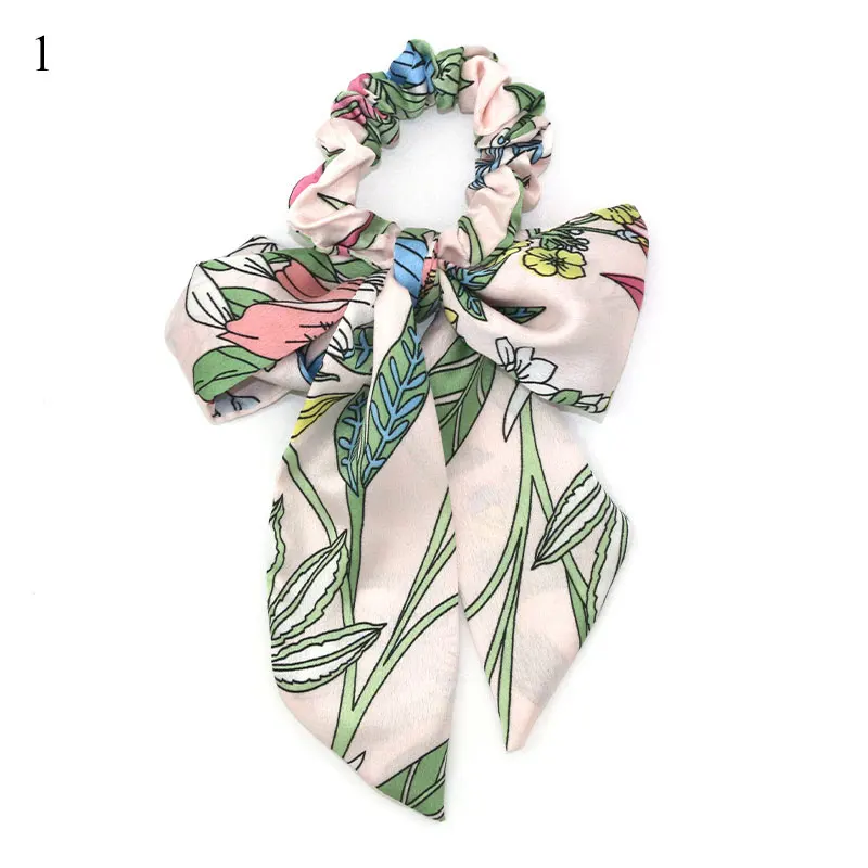 Женская резинка для волос с цветочным принтом 1 шт.| |
