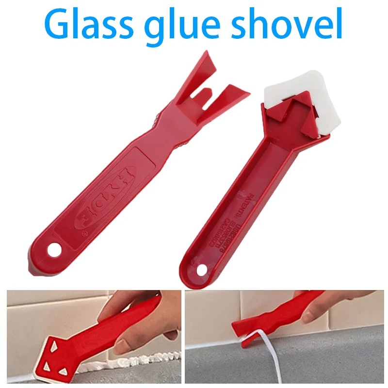 

Glass glue shovel Professional Easy to Clean Tile Caulk Cleaner Caulk Remover Glue Scraper ToolRemove residual glue spatula 1Pcs