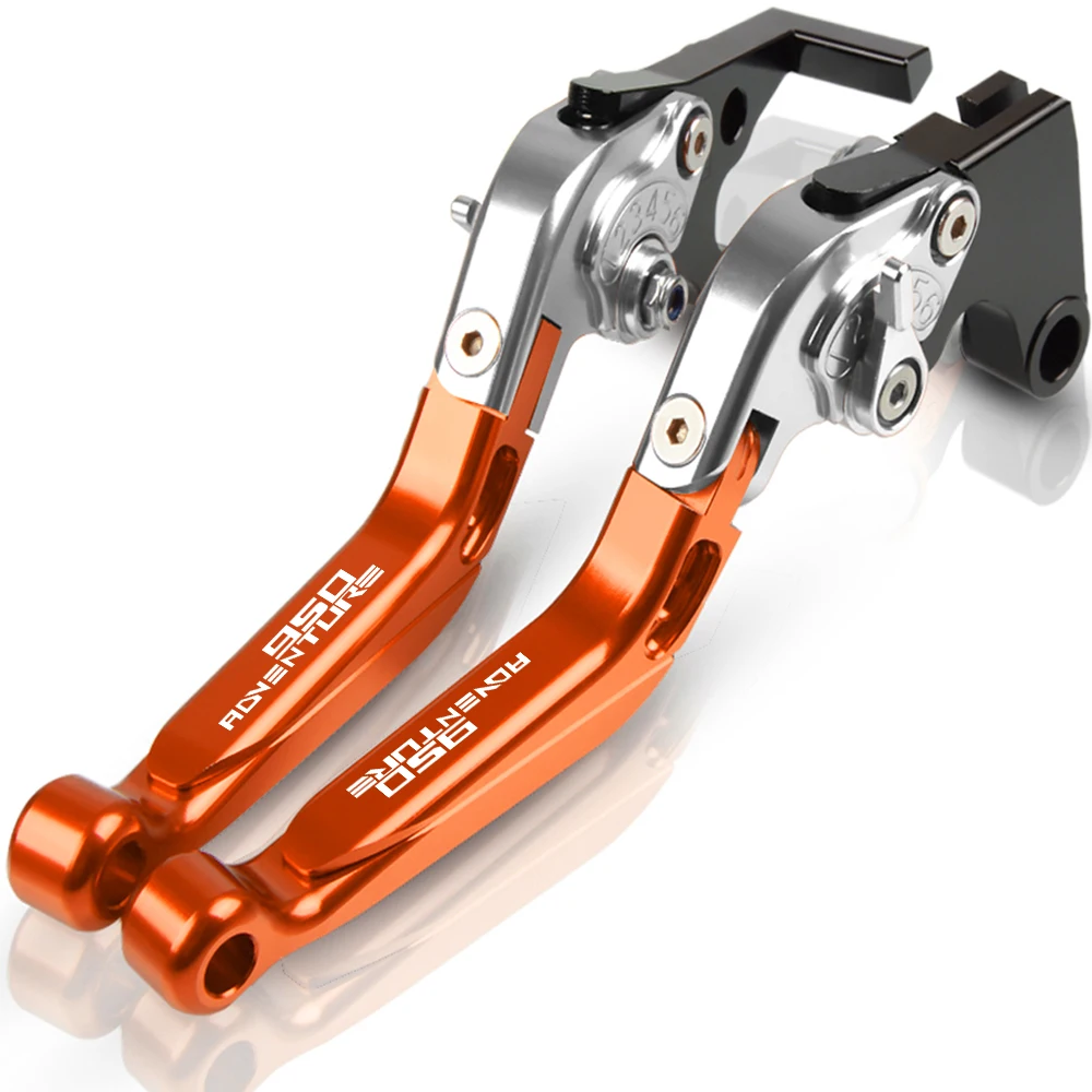 

950 Adventure Motorcycle 2 Pcs Adjustable Extendable Foldable Handle Brake Clutch Levers For 950Adventure 2003 2004 2005 2006