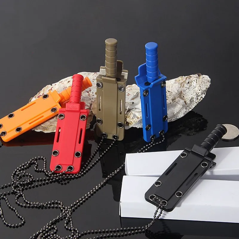 Маленький прямой нож цветной для ожерелья Открыватель букв фруктов на цепочке