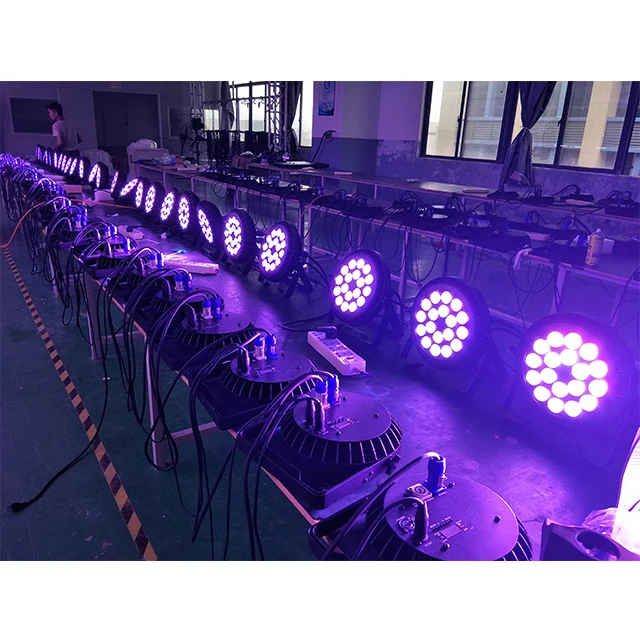 

super bright dj equipment 18*10W rgbw led flat par can light