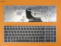 la latin spanish layout new replacement keyboard for hp elitebook 8560p 8570p laptop silver frame with pointer