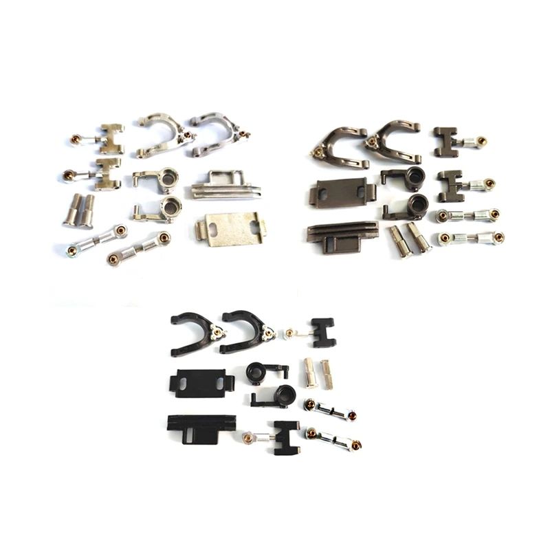 

Запчасти для автомобилей WPL D12 1/10 RC, верхний нижний поворотный кронштейн, рулевая чашка, костяшки, шестигранный адаптер, набор аксессуаров