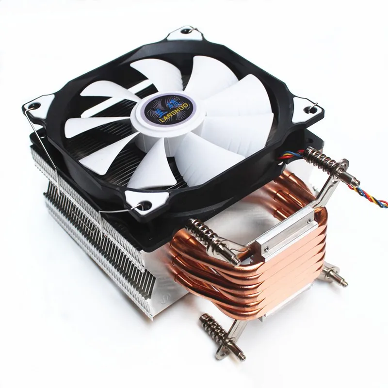 3/4PIN RGB светодиодный Процессор кулер 6-Heatpipe 12V(12 см); охлаждения радиатора для LGA 775 1150 1151 1155 1156 1366 2011