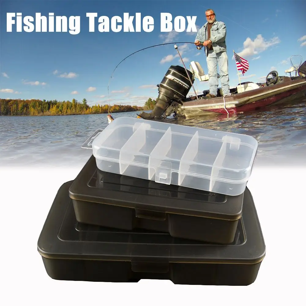 

Fishing Tackle Box For Baits Hooks Transparent Plastic Storage Box Lure Box Carp Fishing Tackle Accessories Compartment Box