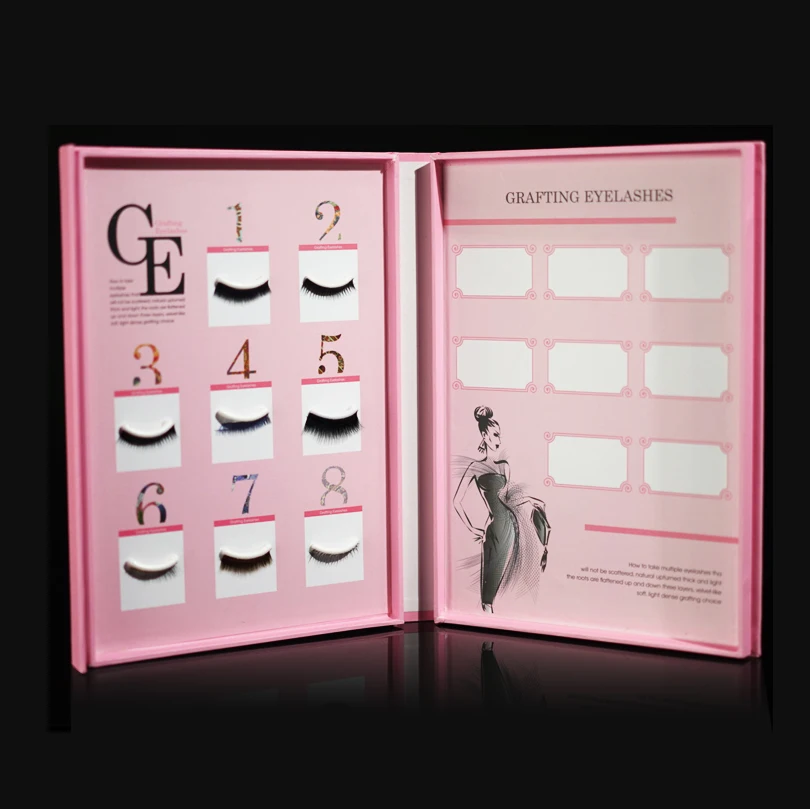 Дисплей для ложных ресниц книга макияжа глазных дисплей контейнер каталог