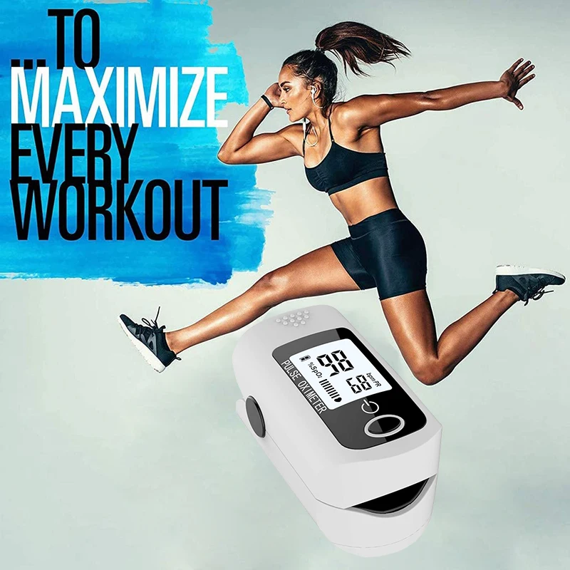 Portable new Finger Pulse Oximeter Medical Tip Blood Oxygen Saturation Monitor with Health Care Dropshipping |