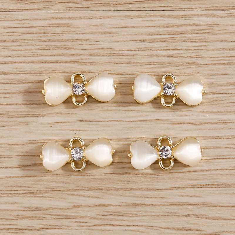 

5pcs 13*5mm Charms Crystal Bowknot Connector Pendants for DIY Jewelry Making Necklace Bracelet Charms Handmade Craft Accessories