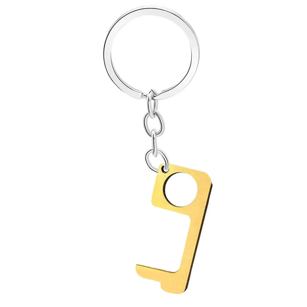 Contactless Safety Isolation Brass Keychain The Safe And Easy Way -Safety Door Opener Key | Обустройство дома