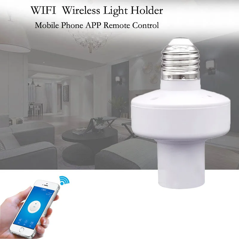 Умная Беспроводная лампа с Wi Fi Цоколь для лампы винтовым креплением патрон